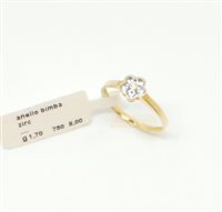 Anneau Lorenza Gioielli Enfant Fiore in Or jaune Zirconia AN270229-11 - AN270229-11